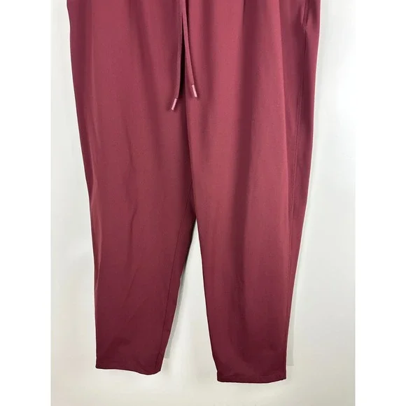 Lululemon Keep Moving Pant 7/8 High Rise Pockets Stretch Cassis Maroon Size 14 - Picture 3 of 13